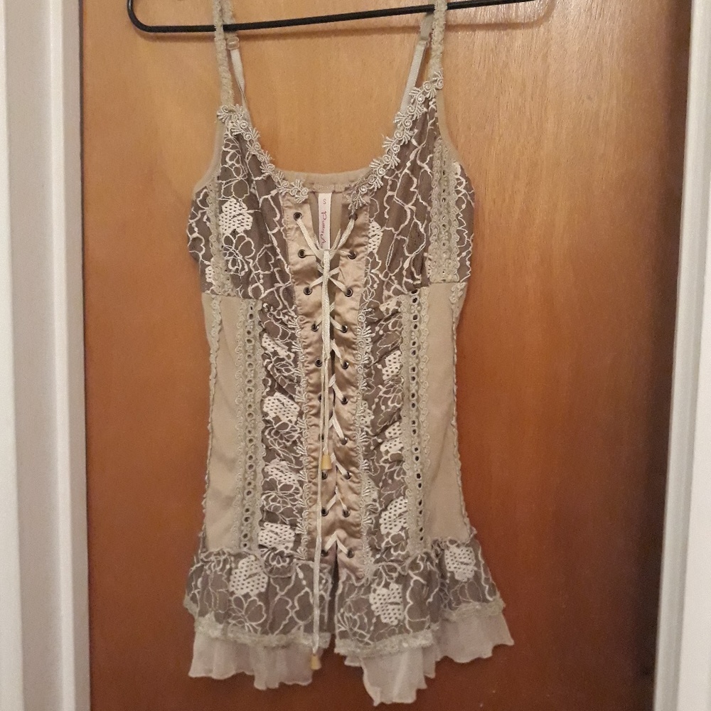 Faux Corset tank top :-)